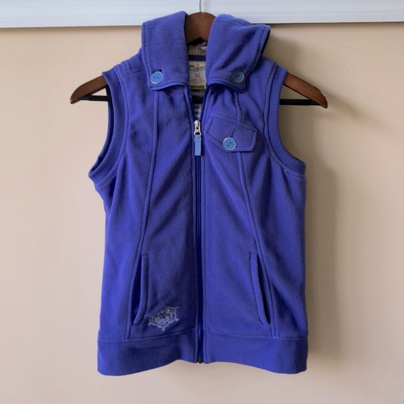 Like-new Burton fleece hooded vest